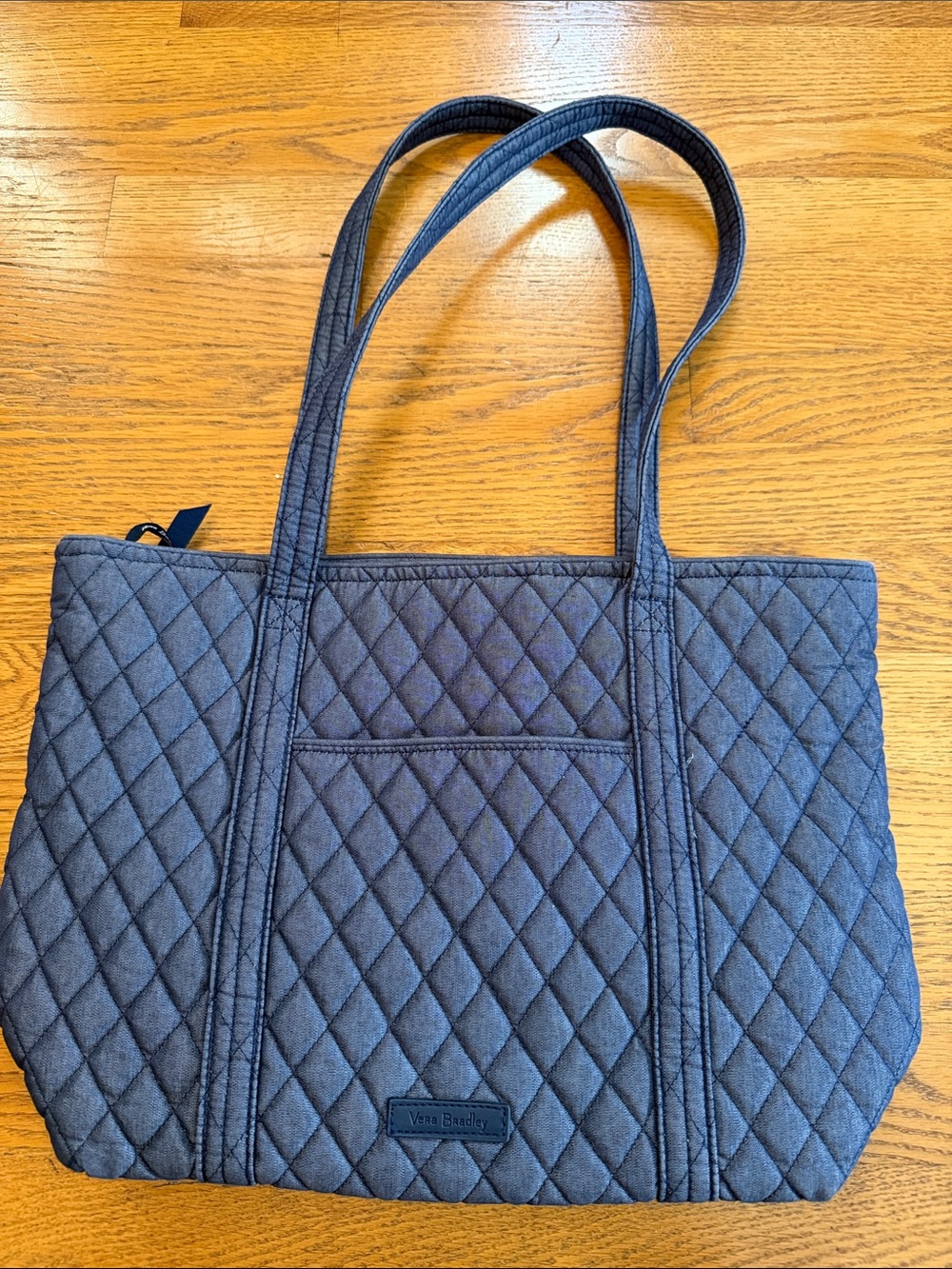 Vera Bradley Quilted Tote - Denim Blue